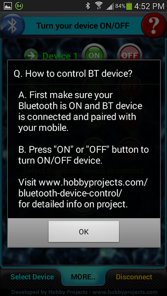 Bluetooth 4 Relays Control Pro