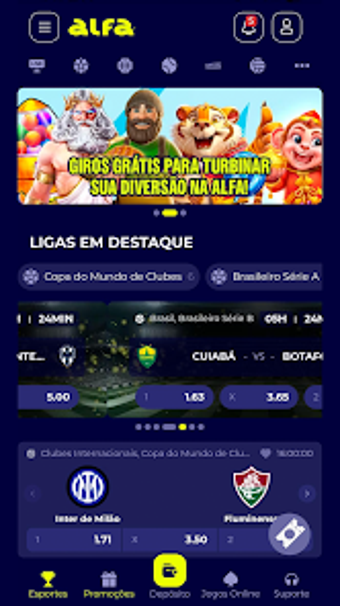 Obraz 0 dla Alfa  Esportes e Cassino