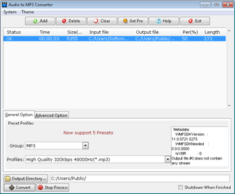 Imagen 1 para Audio to MP3 Converter