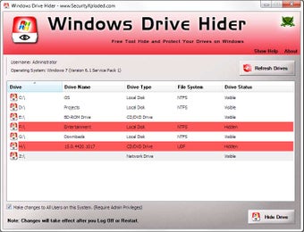 Obraz 0 dla Windows Drive Hider