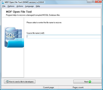 MDF Open File Tool