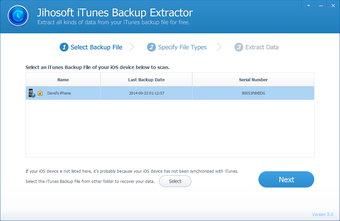 Immagine 0 per Jihosoft iTunes Backup Ex…