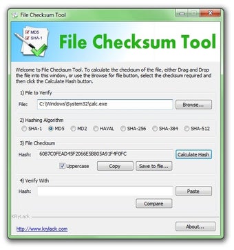 Image 0 for File Checksum Tool