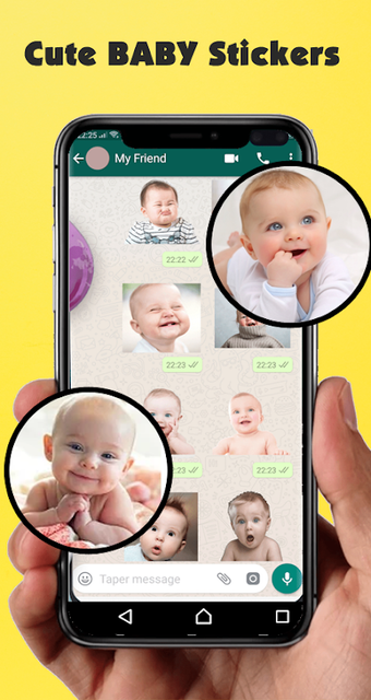Image 0 pour Funny Baby Stickers for w…
