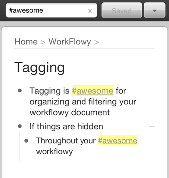 Image 0 for WorkFlowy - Notes Lists O…