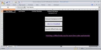 Excel To VCard Converterの画像0