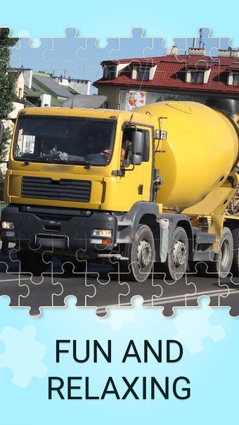 Concrete mixer truck puzzles