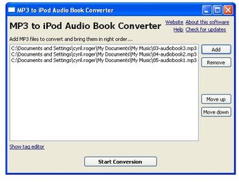 Image 0 for MP3 to iPod Audio Book Co…