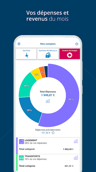 Banque Courtois pour Mobile