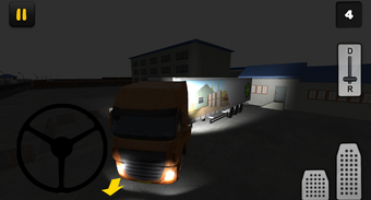 Night Truck 3D: Factory Parking