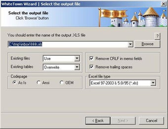 Image 0 pour DBF to XLS (Excel) Conver…
