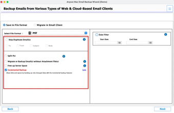 Image 0 pour Aryson Mac Email Backup W…