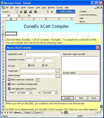 DoneEx XCell Compiler