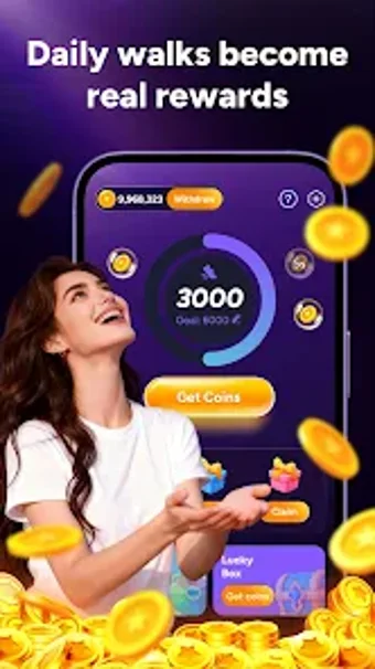 Immagine 0 per StepLoot-Track Steps  Rew…