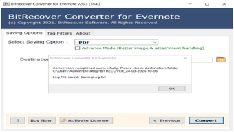 Bild 0 für BitRecover Evernote Conve…