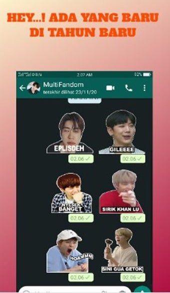 Kpop Meme Sticker Indonesia