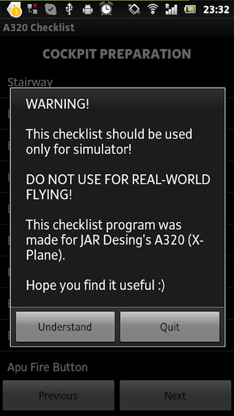 Image 0 pour Checklist for Airbus A320