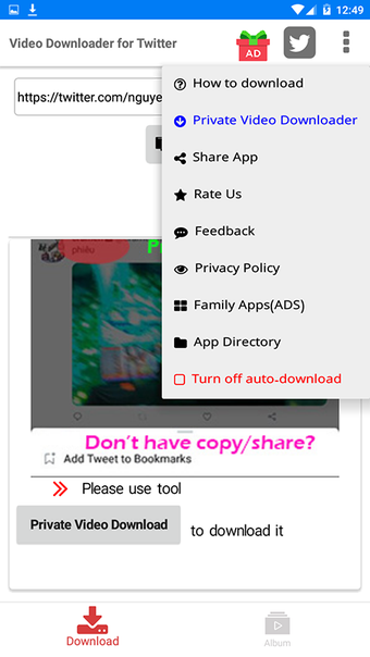 Image 1 for Video Downloader for Twit…