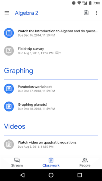 Google Classroom App –