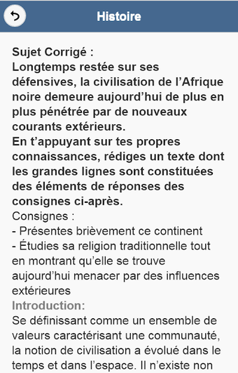 Image 0 for Histoire : Sujets Corrigé…