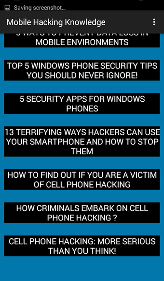 Mobile Hacking Knowledge