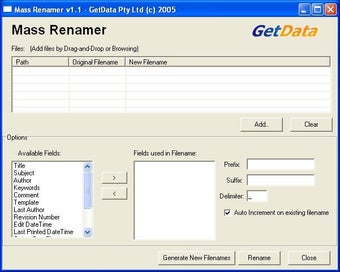 Image 0 for Mass Renamer