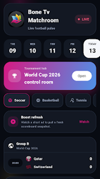 Obraz 0 dla Bone TV - Live Scores