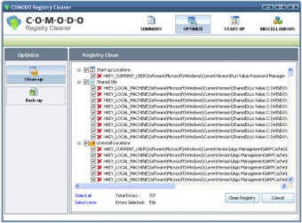Bild 0 für Comodo Registry Cleaner