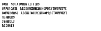 Image 0 pour Scratched Letters