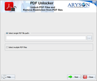 Aryson PDF Unlocker的第0张图片