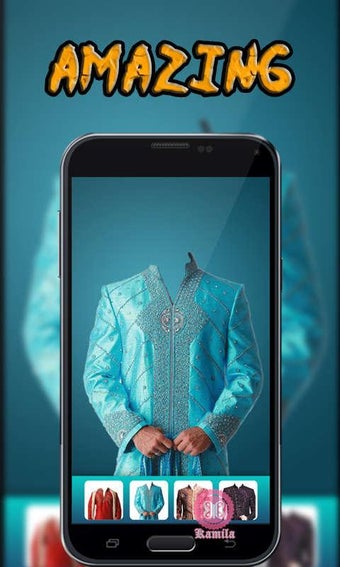 Man Sherwani Suit Cameraの画像0