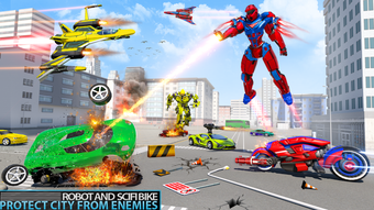 Image 0 for Flying Jet Robot Car Tran…