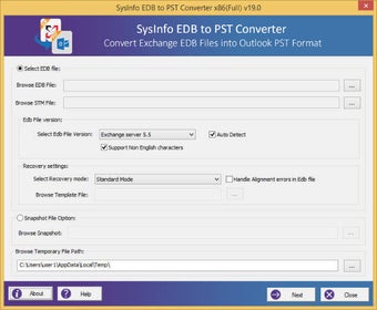 Image 0 pour SysInfoTools EDB to PST C…