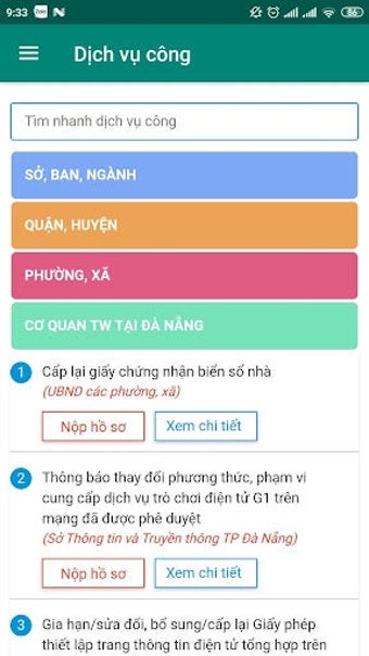 DVC - Cổng dịch vụ công - Đà N