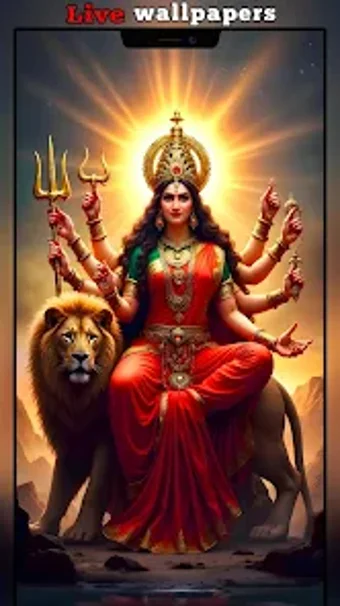Obraz 0 dla Durga Maa 4K Live Wallpap…
