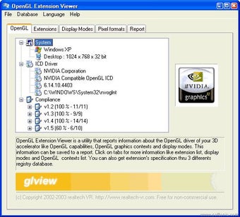 OpenGL Extension Viewer