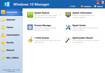 Bild 0 für Windows 10 Manager