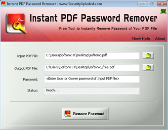 Imagen 1 para Instant PDF Password Remo…