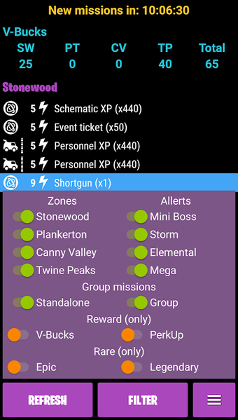 Immagine 0 per VBucks and Mission Alerts…