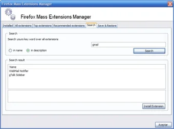 Firefox Mass Extensions Manager