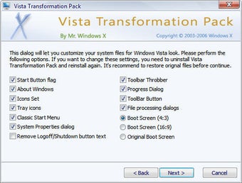 Bild 3 für Vista Transformation Pack