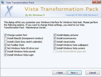 Bild 2 für Vista Transformation Pack