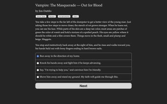 Vampire: The Masquerade — Out for Blood Screen Views 1
