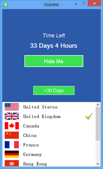 HideMe VPN for Windowsの画像0