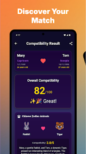 Obraz 0 dla CoupleVibe - Zodiac Match