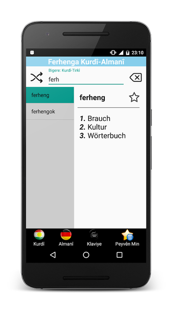 Bild 0 für Kurdische-Deutsch Wörterb…