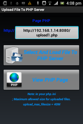 Image 0 for Upload File To PHP Server