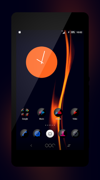 Dark Os Orange Theme