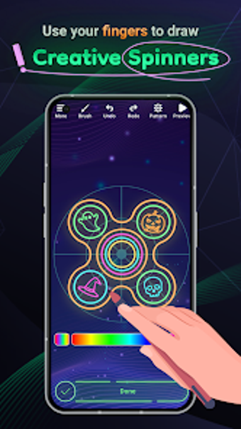 Draw Neon Glow Finger Spi…の画像0