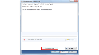 Image 0 for WholeClear EMLX to PST Co…